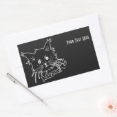 Autocollants personnalisés Black Cat (Enveloppe)