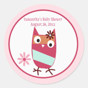 Autocollants personnalisés de faveur de baby