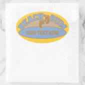 Autocollants personnalisés de la cloison de plage (Sac)