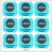 Autocollants personnalisés de marque 9 pour valise (Feuille)