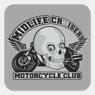 Autocollants personnalisés de Midlife Cruisers MC