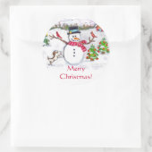 Autocollants personnalisés de motoneige de Noël (Sac)