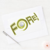 autocollants personnalisés FORE ! (Enveloppe)