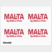 Autocollants personnalisés MALTA (Feuille)