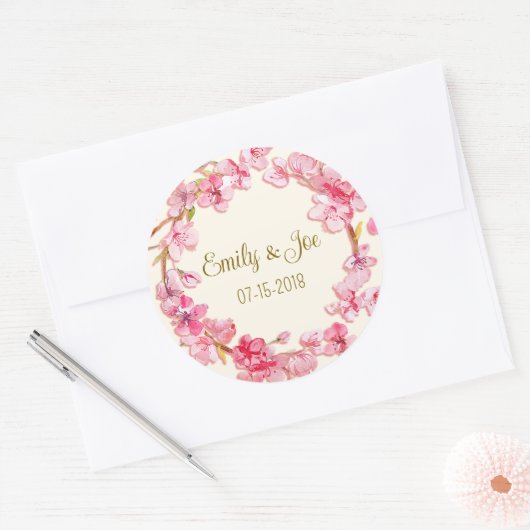 Autocollants personnalisés mariages (Enveloppe)