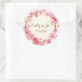 Autocollants personnalisés mariages (Sac)