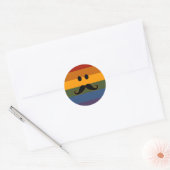 Autocollants personnalisés Mustache Pride (Enveloppe)