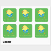 Autocollants personnalisés Pâques Chick (Feuille)