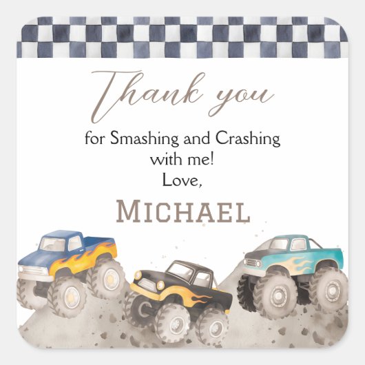 Autocollants personnalisés pour anniversaire de ca (Devant)