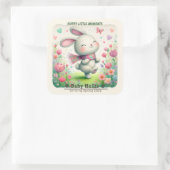 Autocollants Personnalisés pour Baby Shower Lapin (Sac)