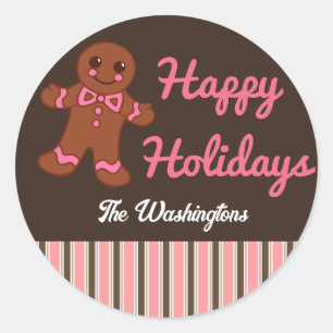 Autocollants personnalisés pour biscuits de Noël a