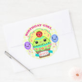 Autocollants personnalisés pour filles Kawaii Cupc (Enveloppe)