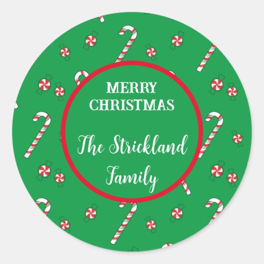 Autocollants personnalisés pour Noël (Devant)