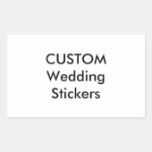 Autocollants personnalisés RECTANGLE GLOSSY (4 pk. (Devant)