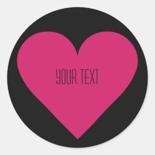 Autocollants personnalisés Red Heart Valentine