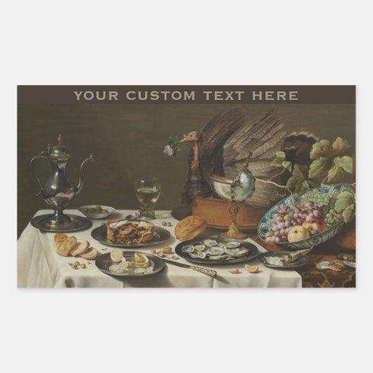 Autocollants personnalisés "Still Life With Turkey (Devant)