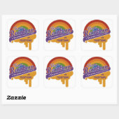 Autocollants personnalisés Team Rainbow (Feuille)