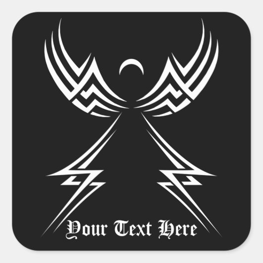 Autocollants personnalisés Tribal Angel (Devant)