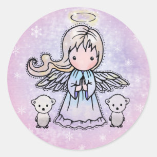 Autocollants Petit Ange et ours polaires