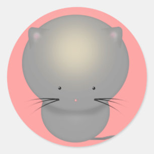 Autocollants Petit Chat Gris
