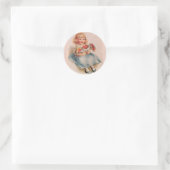 Autocollants Petite Fille aux Fleurs (Sac)