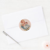 Autocollants Petite Fille aux Fleurs (Enveloppe)