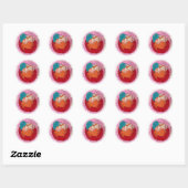 Autocollants pomme 7 (Feuille)