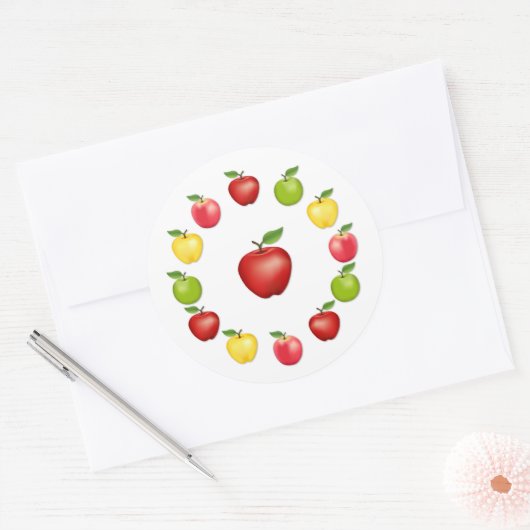 Autocollants Pommes (Enveloppe)