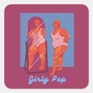 autocollants pop féminins