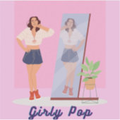 Autocollants pop girly (Devant)