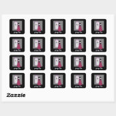 Autocollants pop girly (Feuille)
