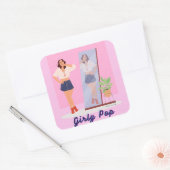 Autocollants pop girly (Enveloppe)