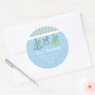 Autocollants pour Baby Shower Carrousel