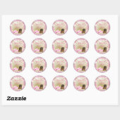 Autocollants pour Baby Shower de sirène afro-améri (Feuille)