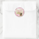 Autocollants pour Baby Shower de sirène afro-améri (Sac)