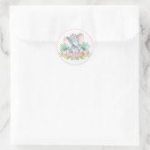 Autocollants pour Baby Shower Éléphant Filles (Sac)