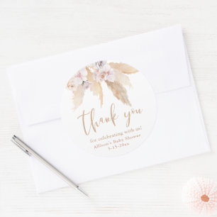 autocollants pour baby shower feuilles tropicales 