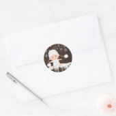 Autocollants pour Baby Shower Flocon de Neige (Enveloppe)