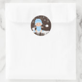 Autocollants pour Baby Shower Garçon Flocon de Nei (Sac)