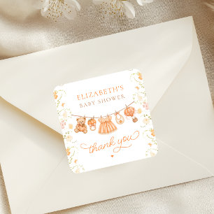 Autocollants pour Baby Shower Little Pumpkin Wildf