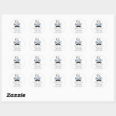 Autocollants pour Baby Shower Moustache Oh Garçon (Feuille)