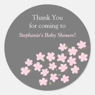 Autocollants pour Baby Shower Printemps Fleur de C