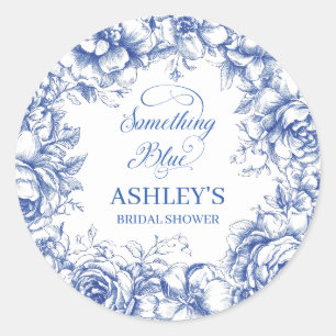 Autocollants pour Baby Shower "Something Blue"