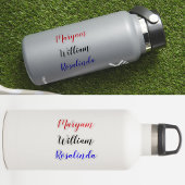 Autocollants pour bouteille d'eau avec 3 noms pers