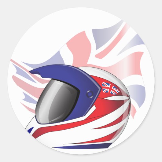 Autocollants pour casque de moto Union Jack (Devant)