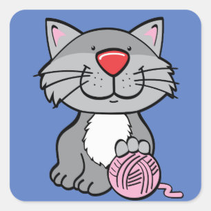 autocollants pour chat et fil