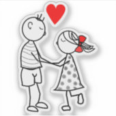 Autocollants pour couple romantique (Devant)