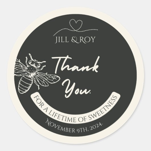 Autocollants pour couvercle de mini pot de miel (Devant)