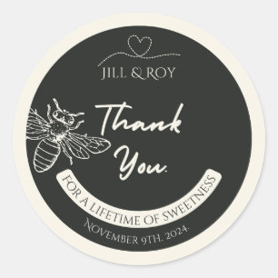 Autocollants pour couvercle de pot de miel mini