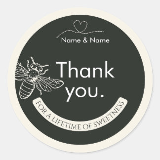 Autocollants pour couvercle de pot de miel mini